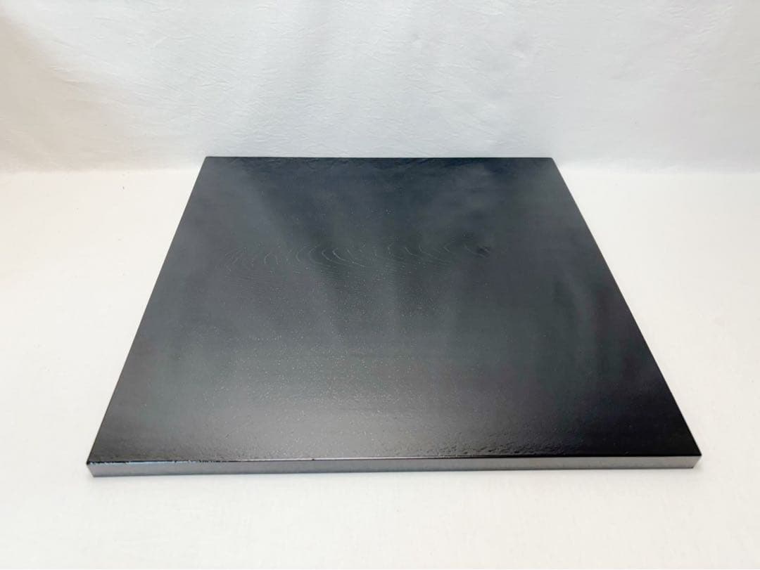 未使用 茶道具 木製柿合塗り 大板 敷板 42.5cm×42.5cm茶道 置板
