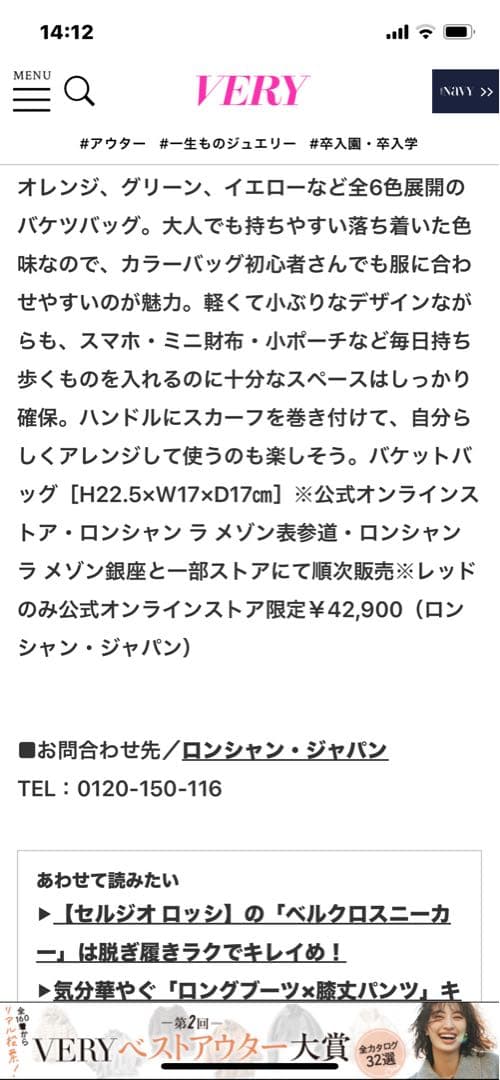 【極美品】LONGCHAMP CuirdeRussieブラウンレザーハンドバッグ