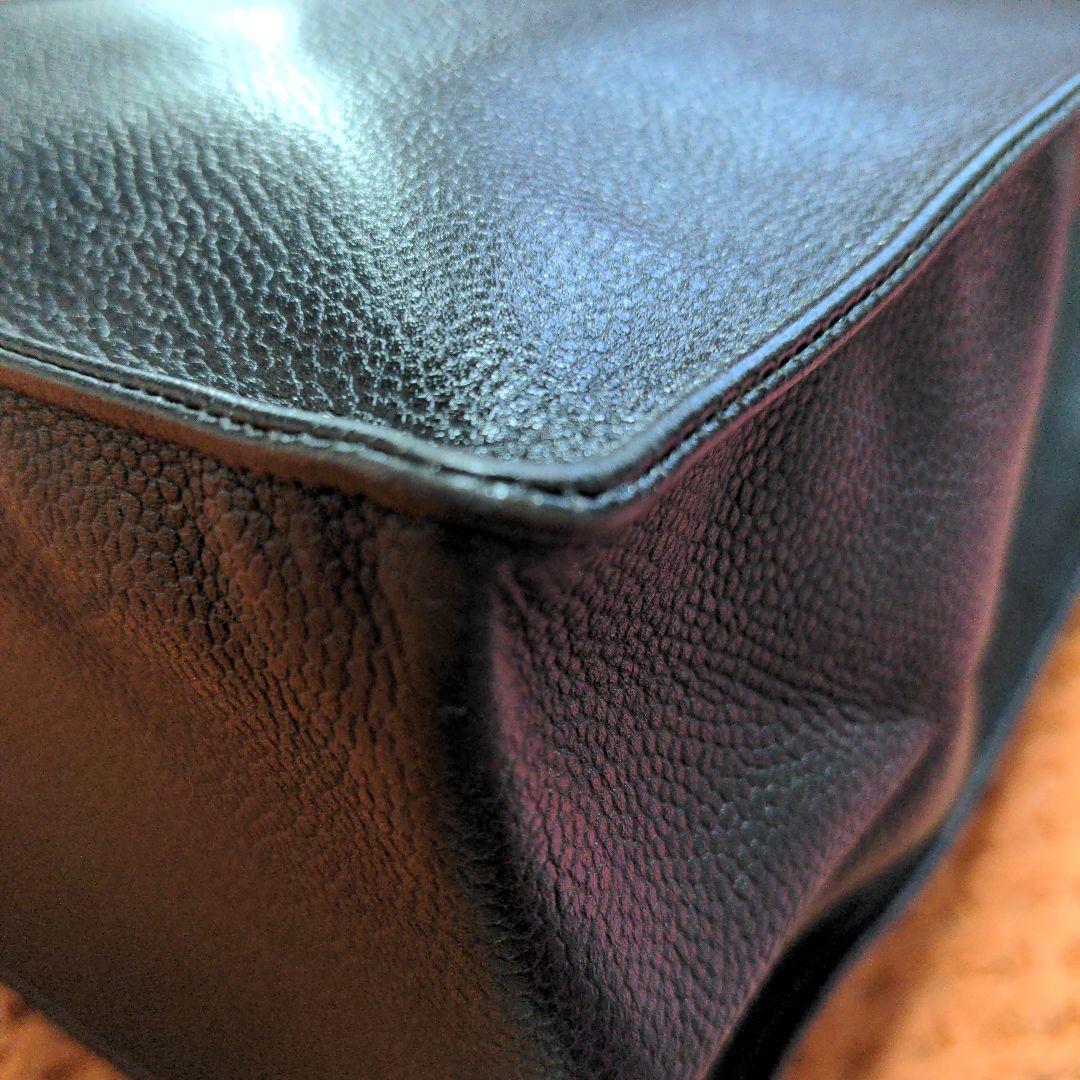 CHANEL ブラック レザー ショルダーバッグヴィンテージ