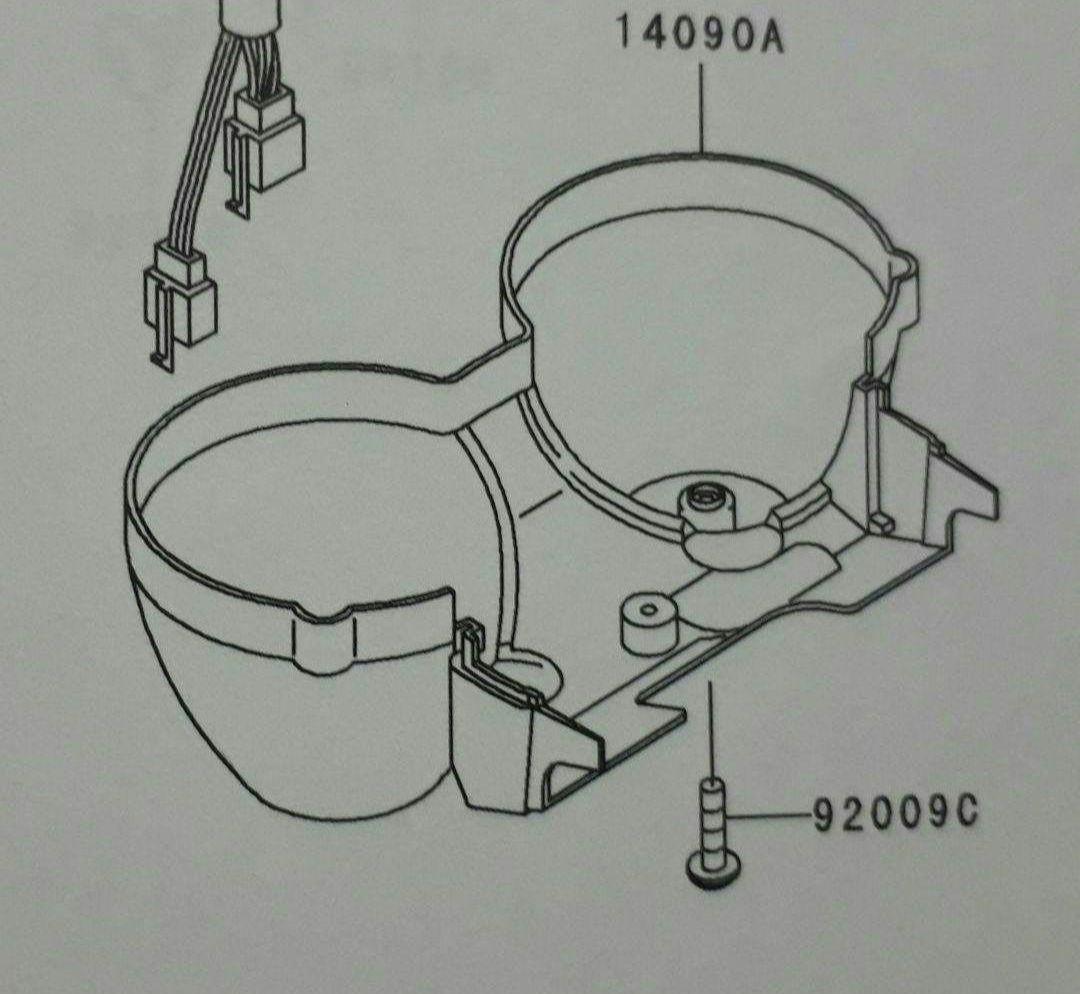 ゼファーχ　バリオスⅡ ZRX 400Ⅱ　メーターカバー　カワサキ純正