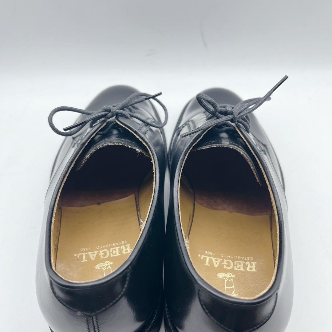 極美品✨リーガル 2504 プレーントゥ 外羽根 ドレスシューズ 黒 24.5