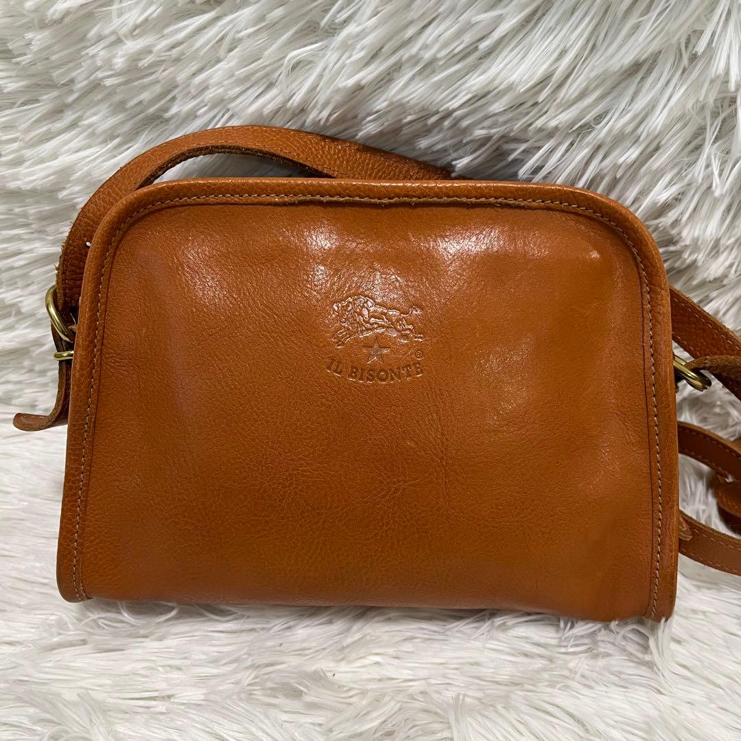 美品 イルビゾンテ ショルダーバッグ キャメル