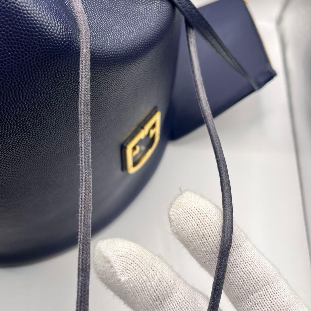 フルラ ショルダーバッグ 2way コロナ 巾着 ポーチ付　バケット レザー