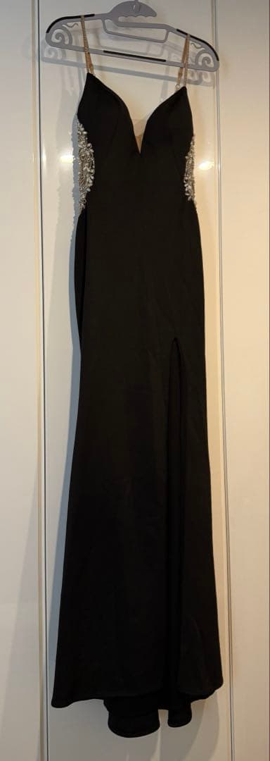 AngelR/バックチェーン /ロングドレス /パールビジュー/タイト/ドレス