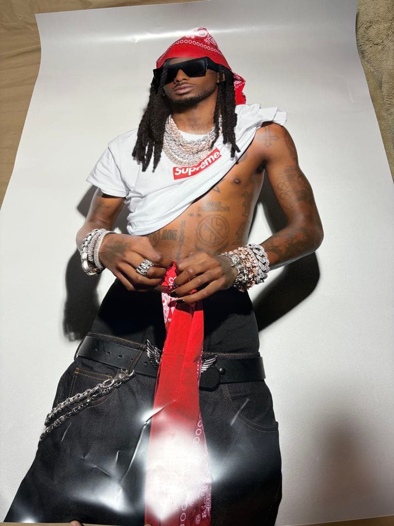 Supreme × Playboi Carti ポスター　1枚 Supreme Playboi Carti Poster 24 x 36 FW25 Brand New DS NOT TAKEN