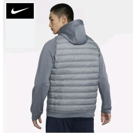 NIKE　ナイキ　サーマ　トレーニングジャケット　フルジップパーカー　グレー