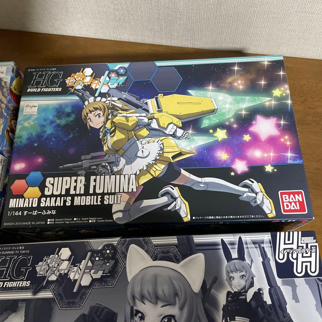 ガンダムビルドファイターズ ふみな・ギャン子 HGガンプラまとめ売り