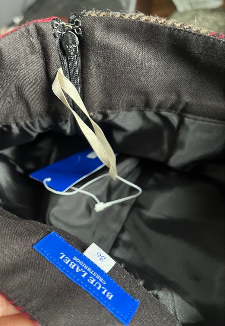 【美品】BLUE LABEL クレストブリッジチェック　キュロット 36