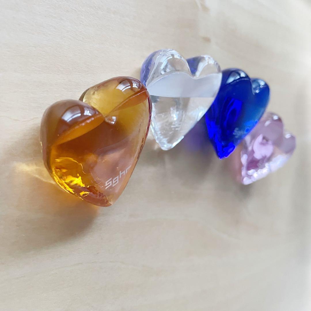 sghr スガハラ ガラス ☆ ハート型 カードホルダー カードスタンド