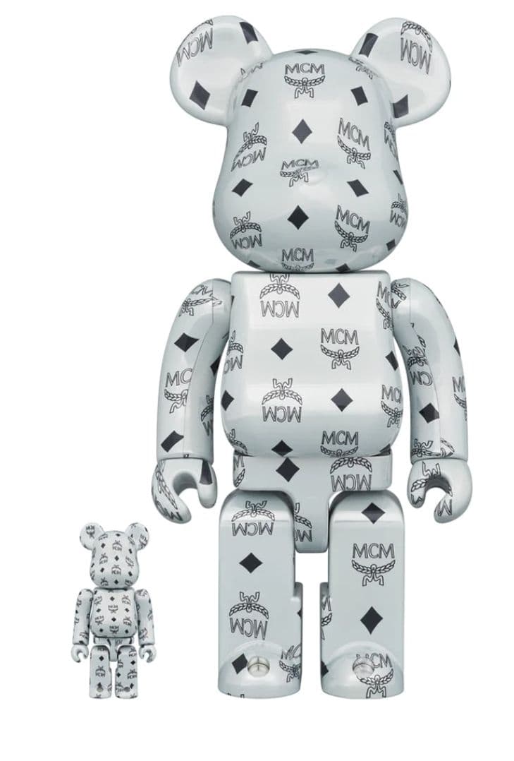 その他 MEDICOMTOY BE@RBRICK MCM WHITE CHROME