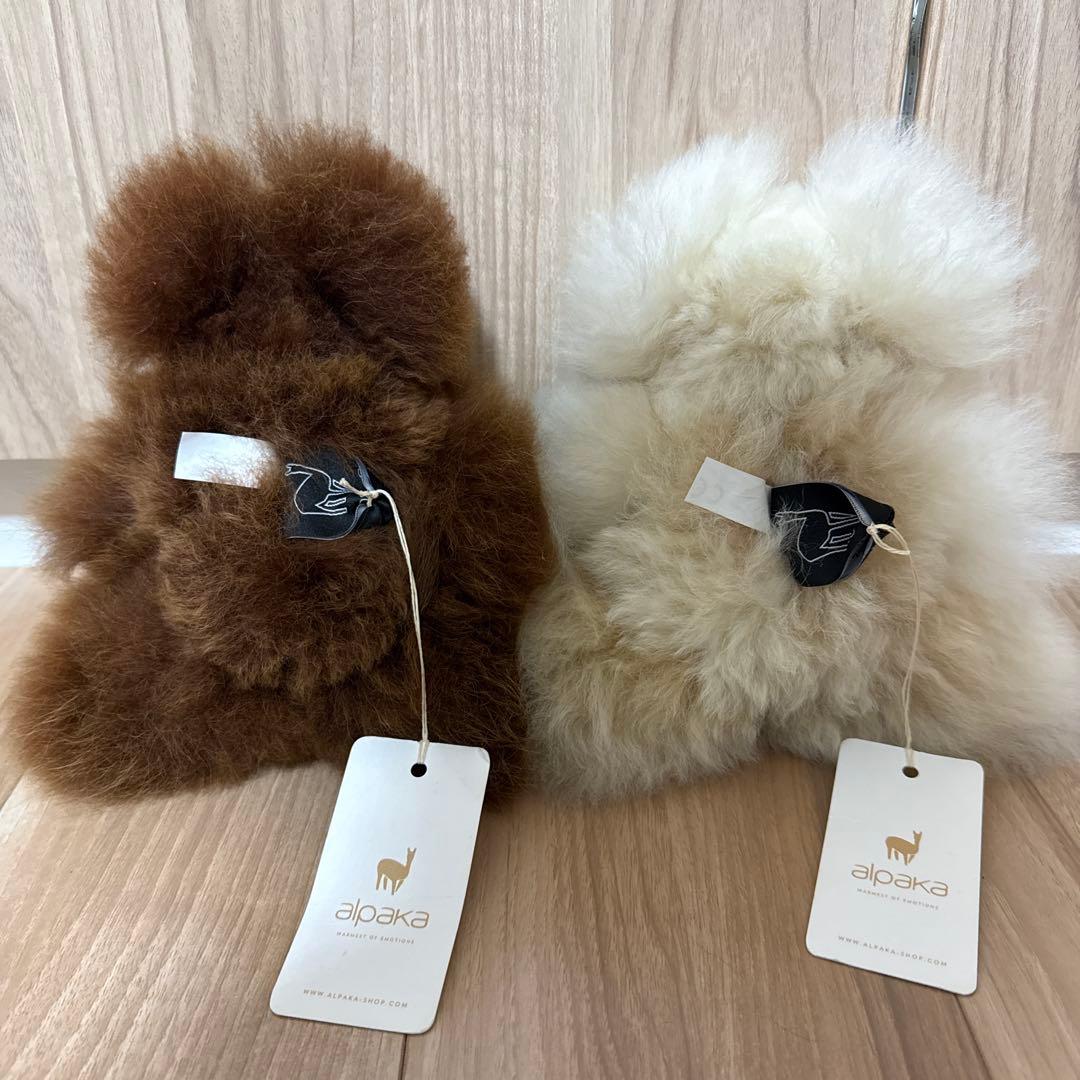 m*u様 alpaka アルパカベア　テディベア　くま　ぬいぐるみ　2体セット
