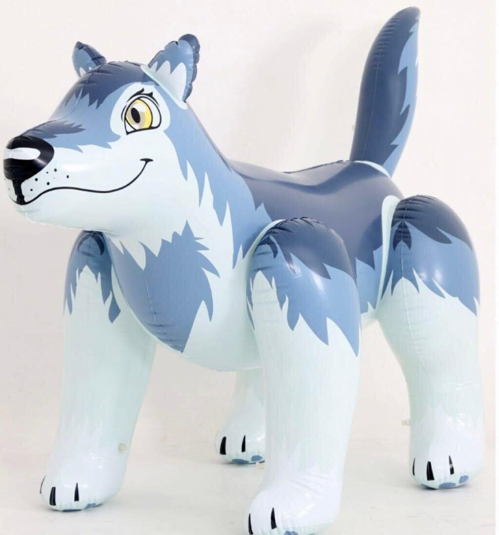 ウルフ　ツヤあり　フロート　空気ビニール風船　浮き輪　レア　新製品　希少