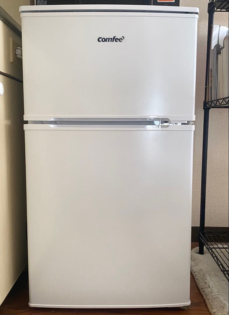 送料込 冷蔵庫・冷凍庫 90L　2ドア　一人暮らし ホワイト