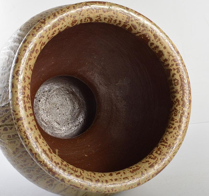 常滑焼 澤田重治作 ヨリコ造り 壷 大壷 重さ約18.9㎏