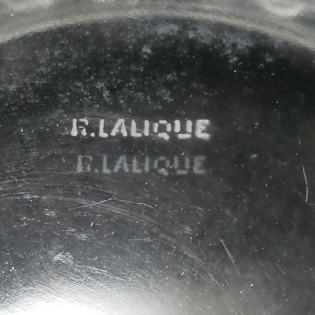 Y2946 ルネ・ラリック メゾンジュ 小鳥 ガラス鉢 直径23㎝ T