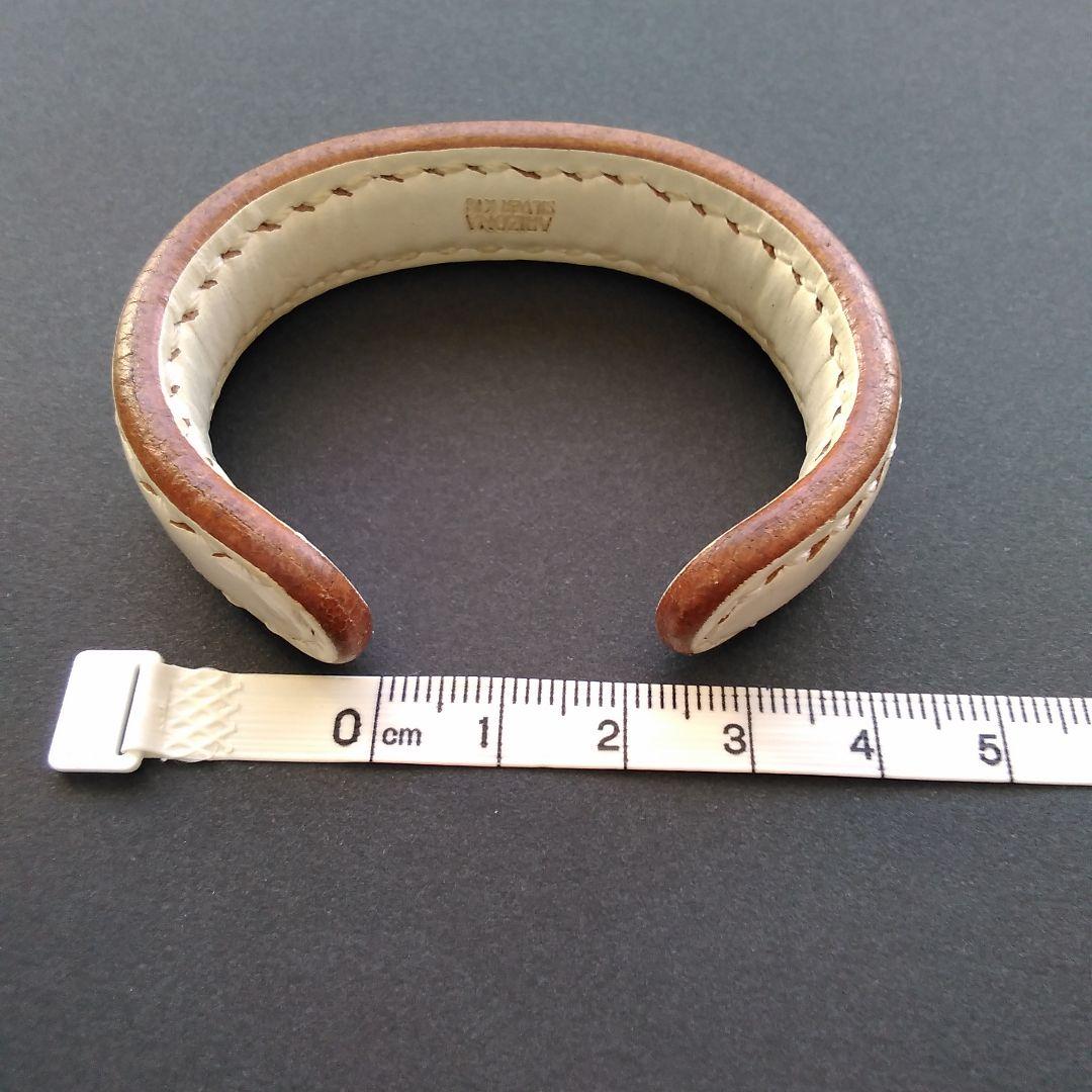 アリゾナフリーダム Arizonafreedom ホワイトレザーバングル K18