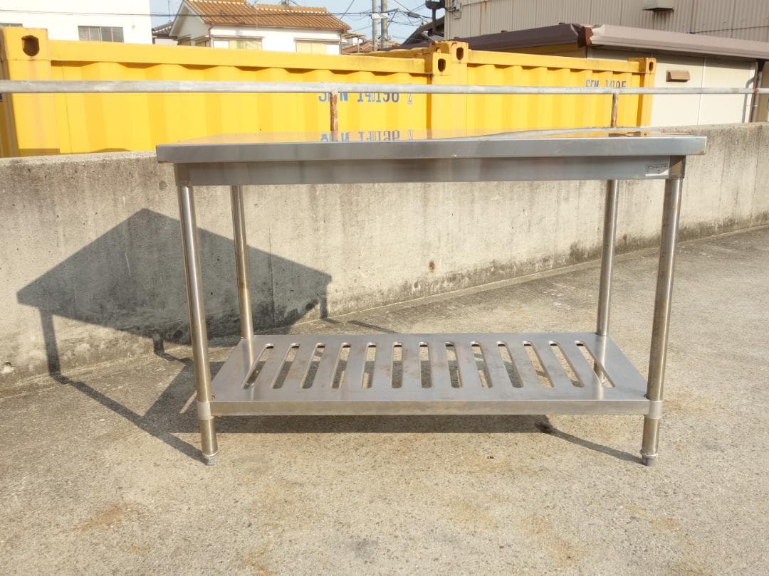 中古】M▽タニコー 業務用 厨房 作業台 棚 ステンレス (Fe1839) - メルカリ