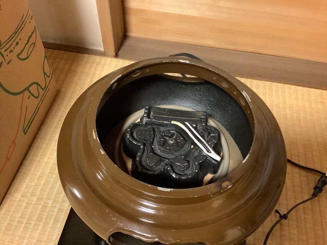 本日限定】茶道具/風炉 茶釡 菊地政光 作 『尾張釜松紋』