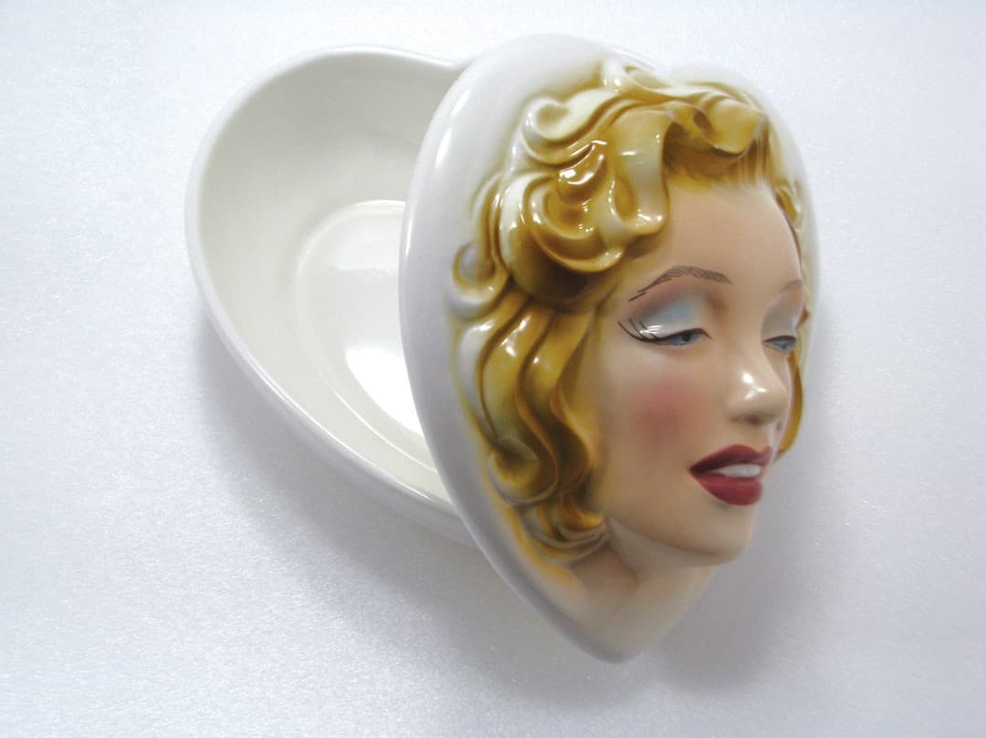【超レア】マリリンモンロー ♪ フェイスキャニスター☆clay art 陶磁器製 2026年最新マリリンモンロー 陶器の人気アイテム - マリリンモンロー