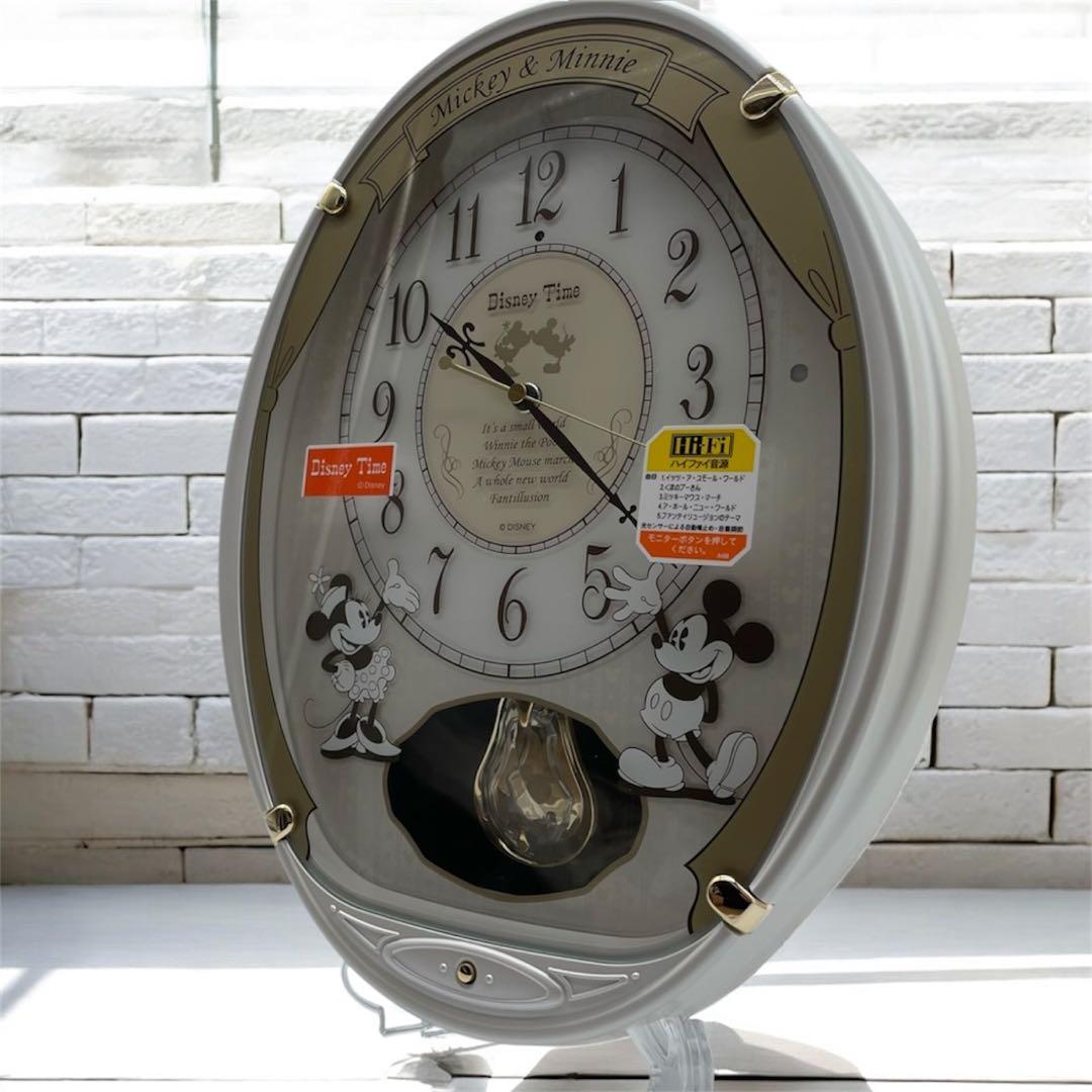 SEIKOディズニータイム FW567W メロディ電波時計 壁掛け時計