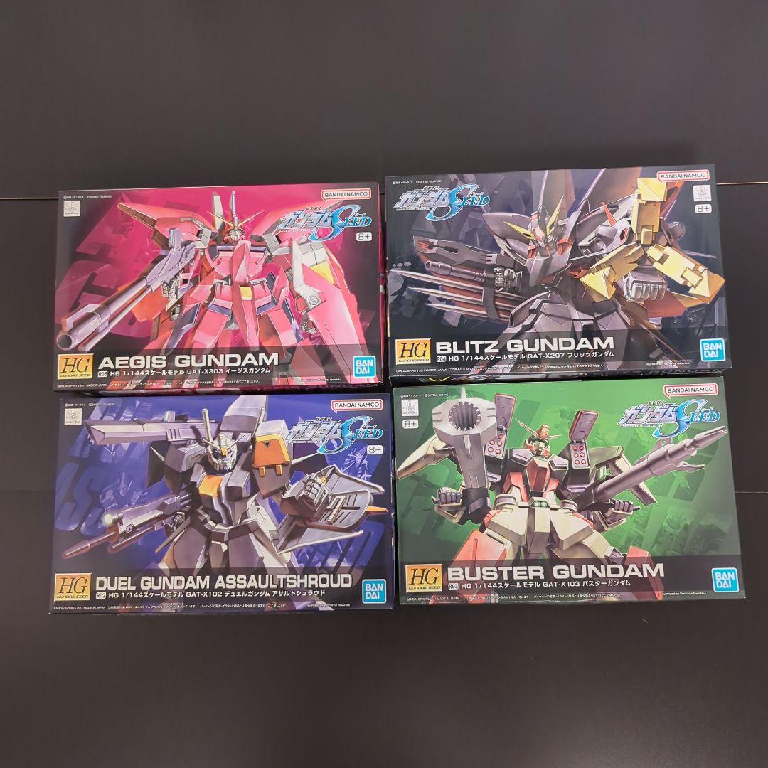 HG ガンダム 1/144 スケール ガンダムSEED 4種セット HG 劇場版