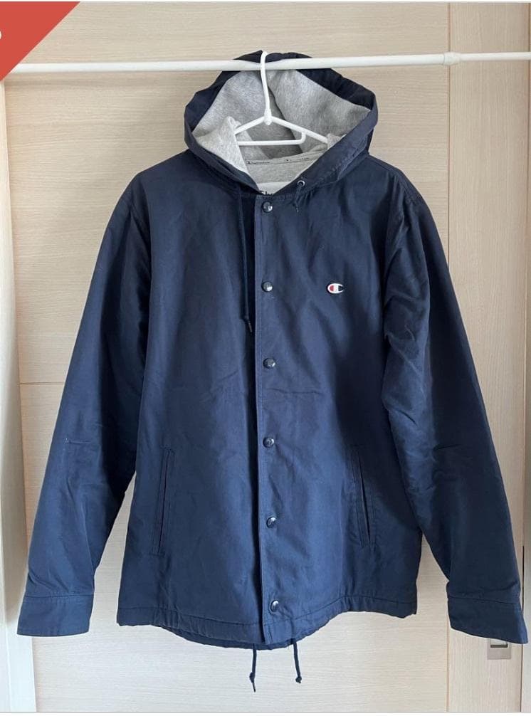 Supreme ネイビー ジャケット CHAMPION XL