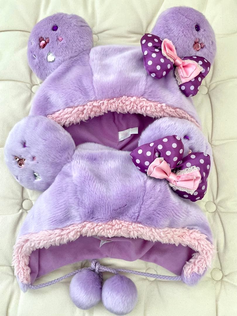 ミニー ファンキャップ パープル 紫 ディズニー ミニー ファンキャップ