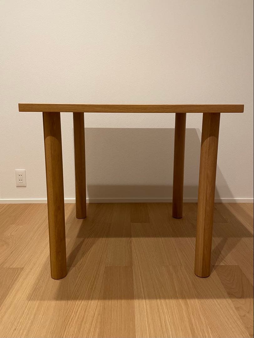 無印良品　木製テーブル 80×80cm オーク