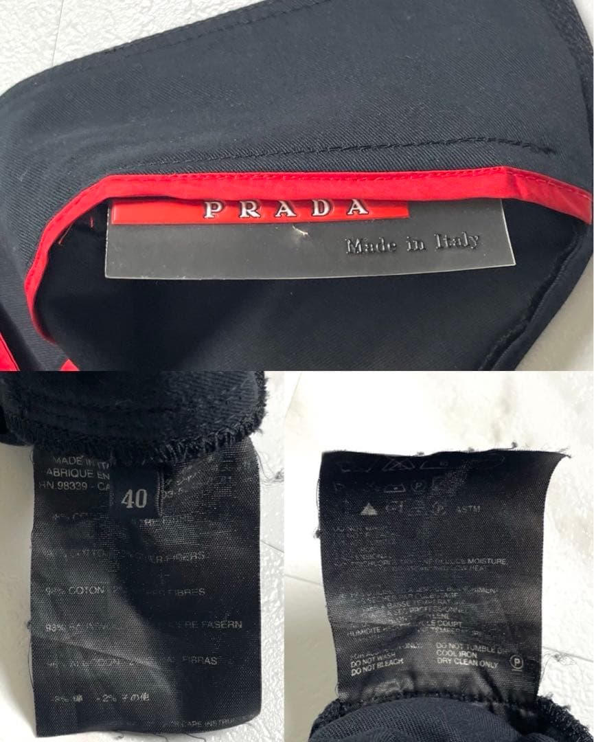 PRADA プラダスポーツ ミドルスカート タイトスカート レディース ネイビー