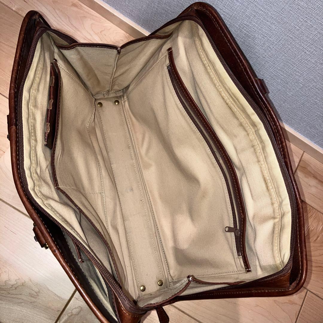 INDEED（インディード）ブリーフケース　ボルサ　ブラウン　オイルレザー