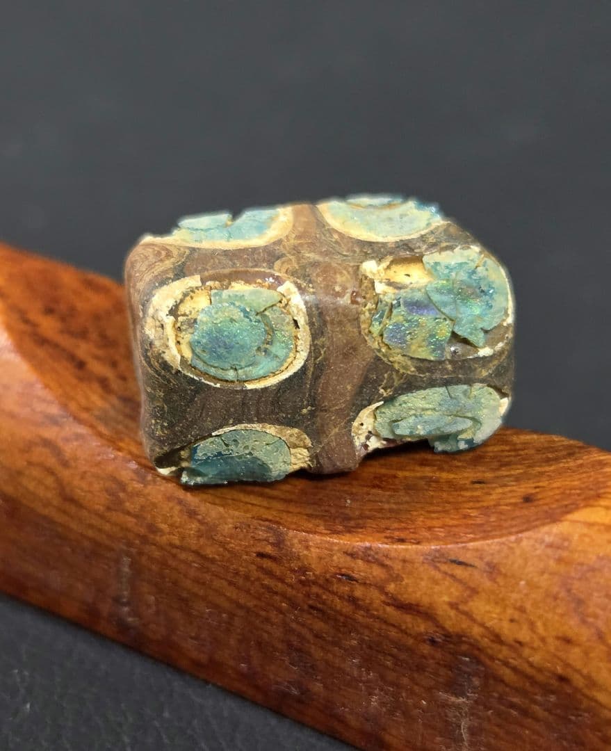 796とんぼ玉 蜻蛉玉 貼眼扁方玉 骨董 貴重 珍品 ！