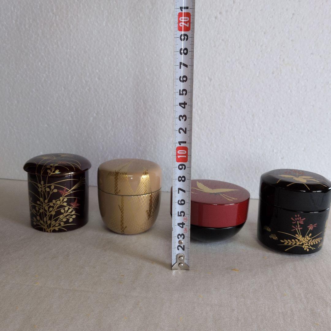 茶道具　中村湖彩　四季棗　共箱付き