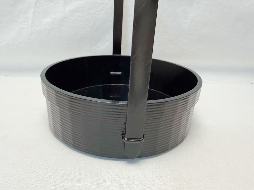 ほぼ未使用 茶道具 丸手付莨盆一閑塗 宗旦好写 曽根幸