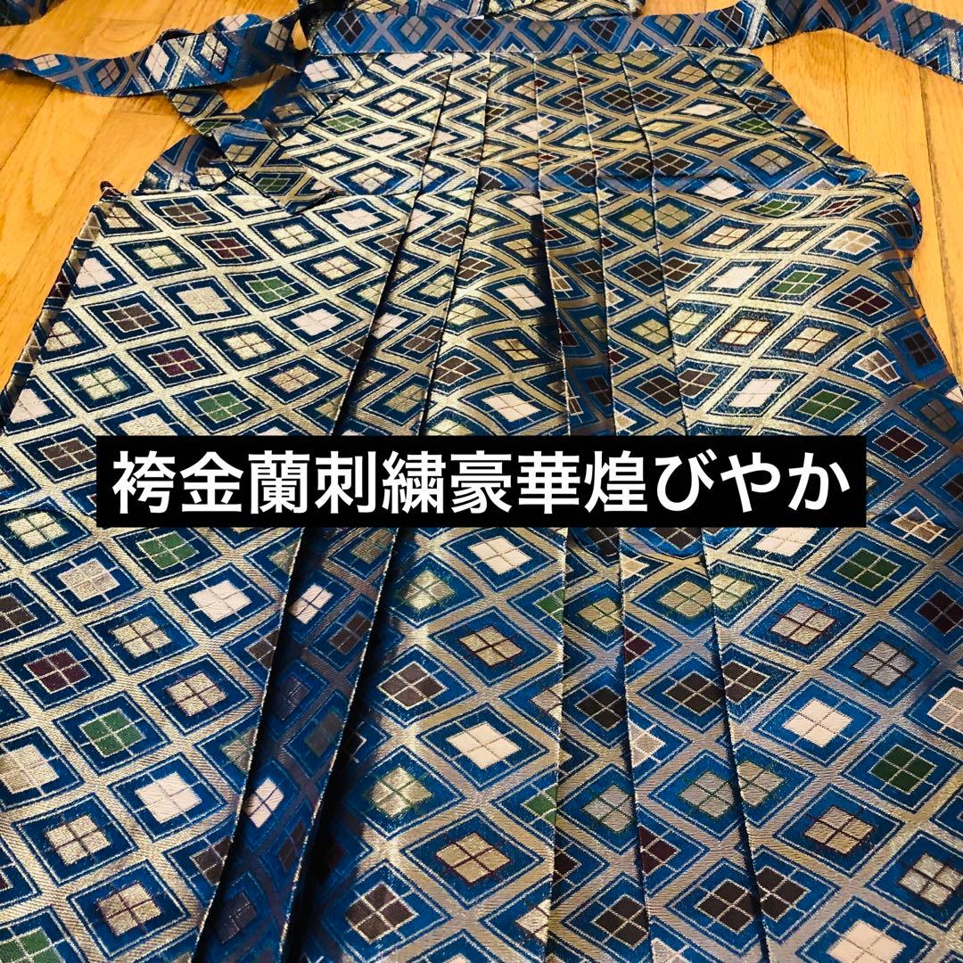 七五三 五歳‼️黒地にクリーム系 鷹 金箔金彩‼️完全フルセット‼️家から揃え無し