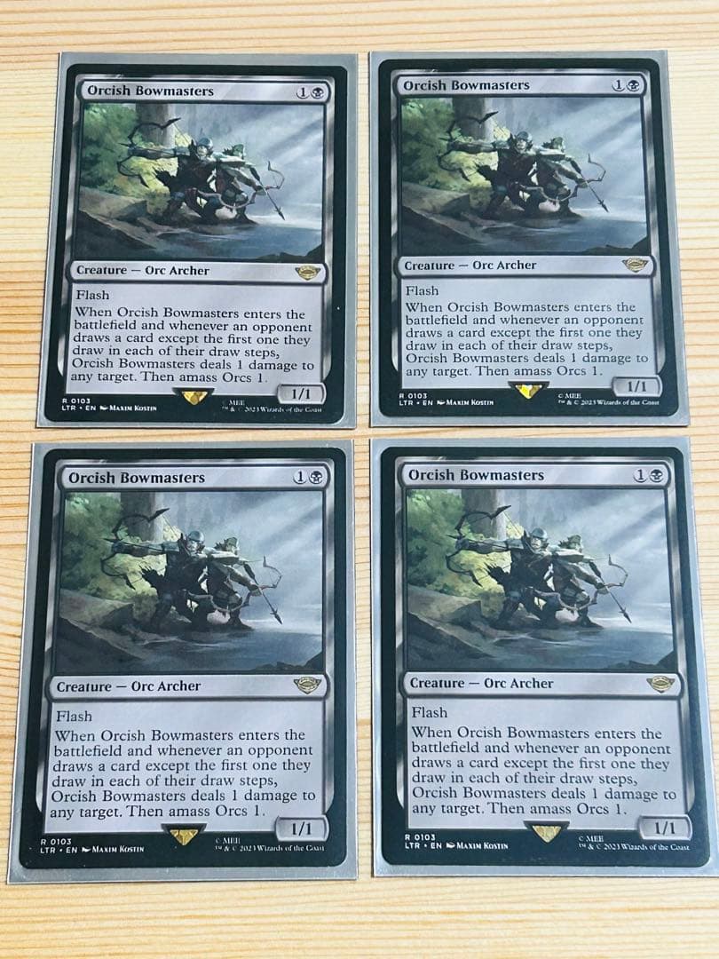 MTG オークの弓使い4枚セット