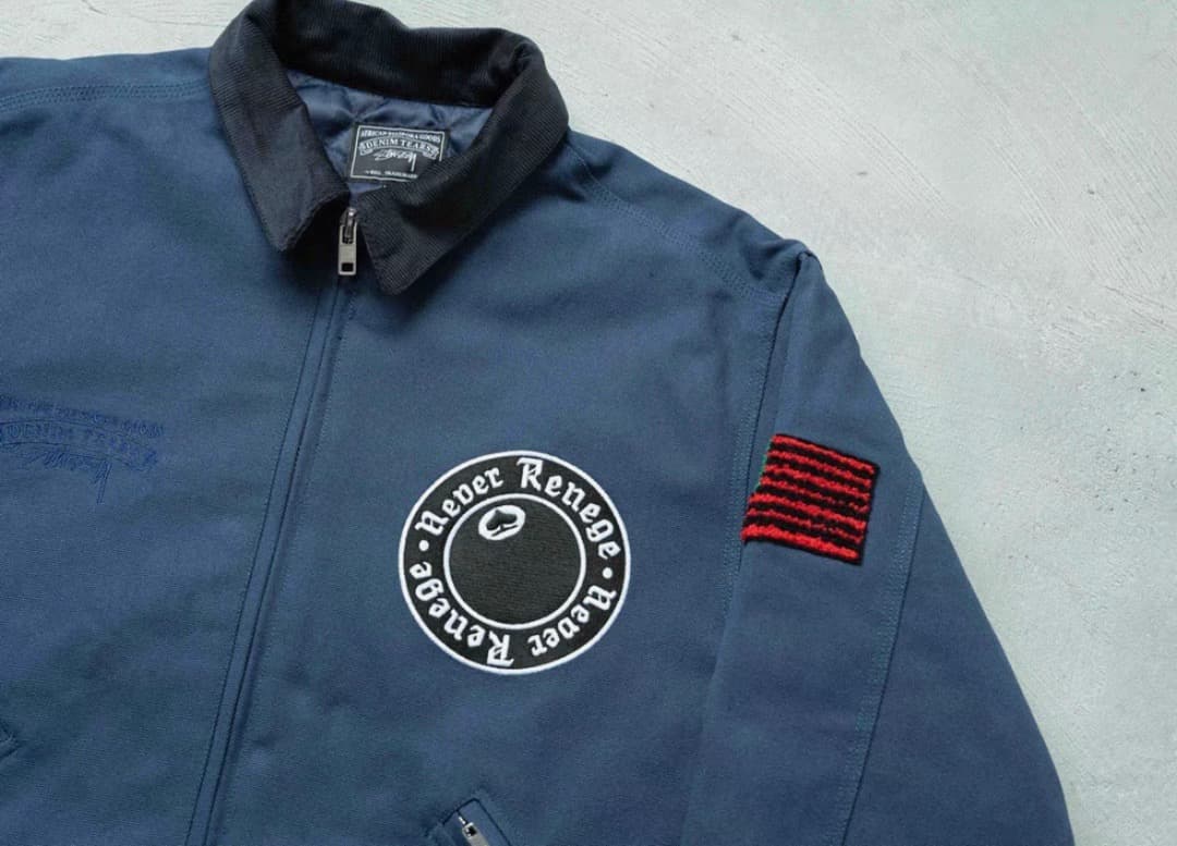 スケートボード Stussy x Denim Tears Canvas Jacket