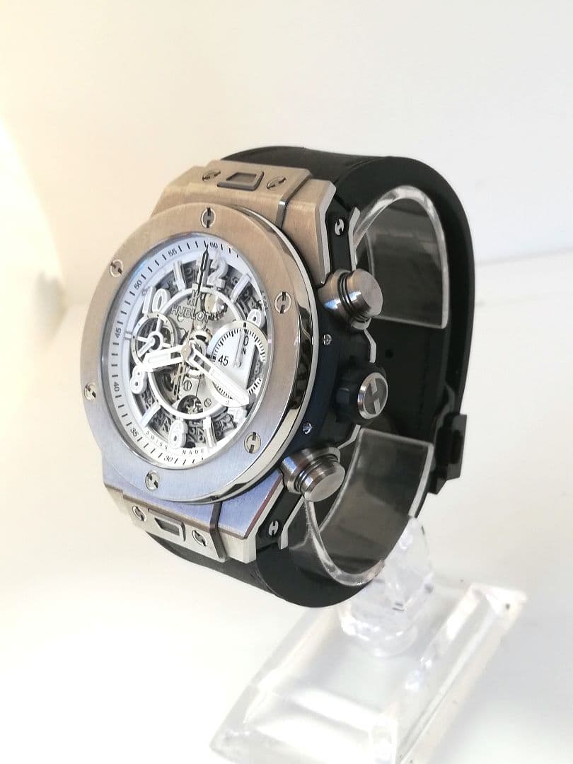 【新品未使用、互換ベルト、バックル付】ウブロ　ビッグバン　ウニコ　ワンタッチ