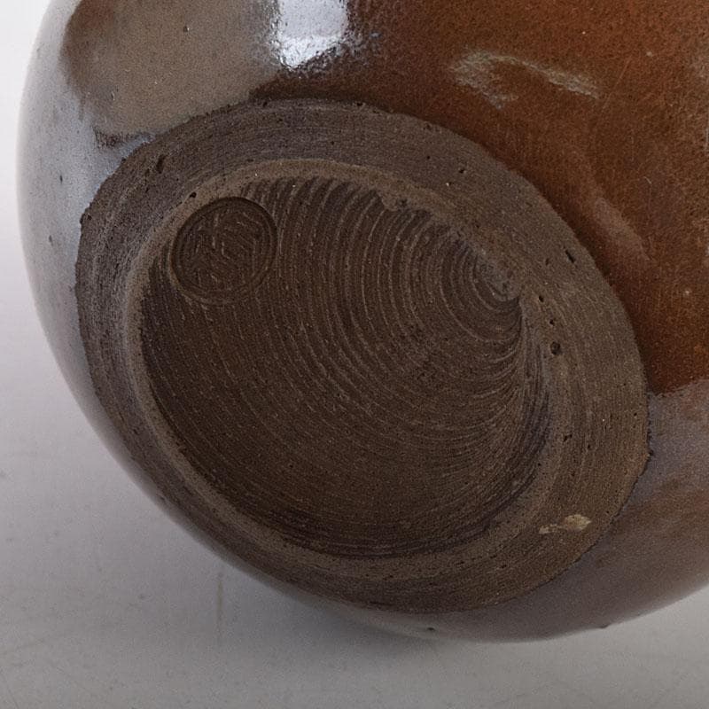 茶道具 尾戸焼 茄子茶入 仕覆付 時代箱 V 8195