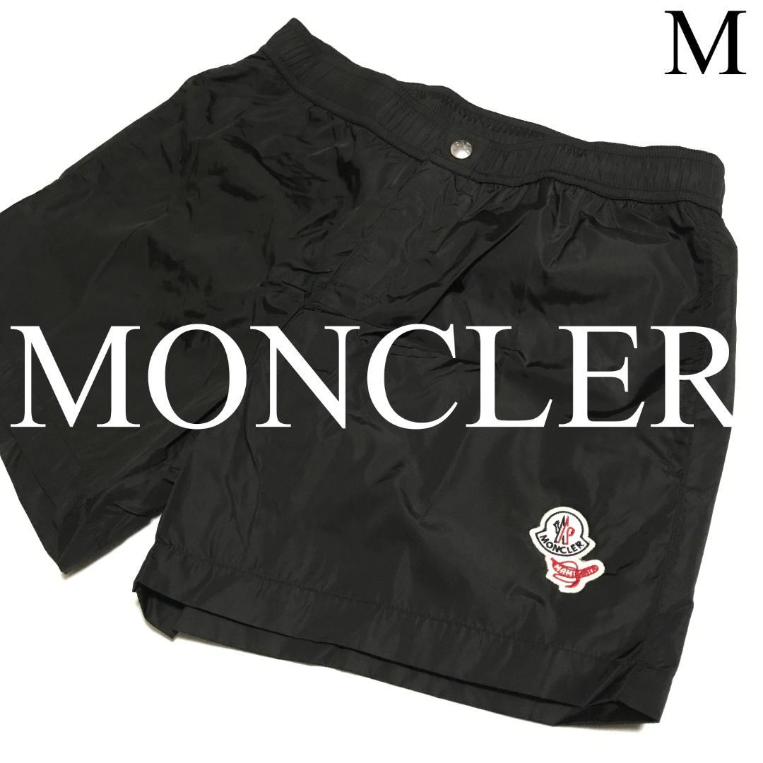 M MONCLER SWIM WEAR 水着 海パン ショーツ モンクレール 黒 M MONCLER