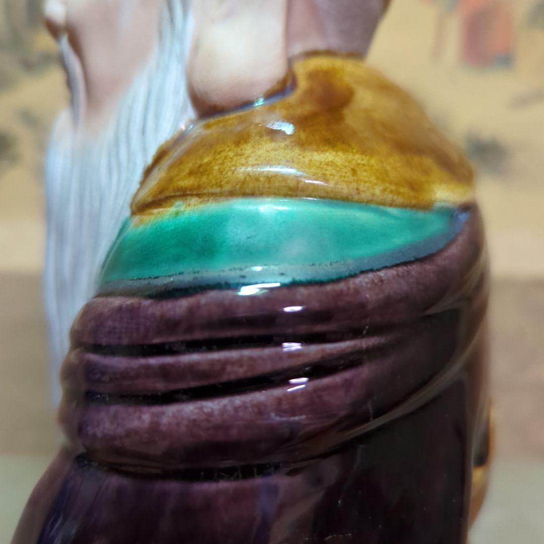 骨董品 古道具 古美術 陶器置物 九谷焼 糠川清章 寿老人 仙人 - メルカリ