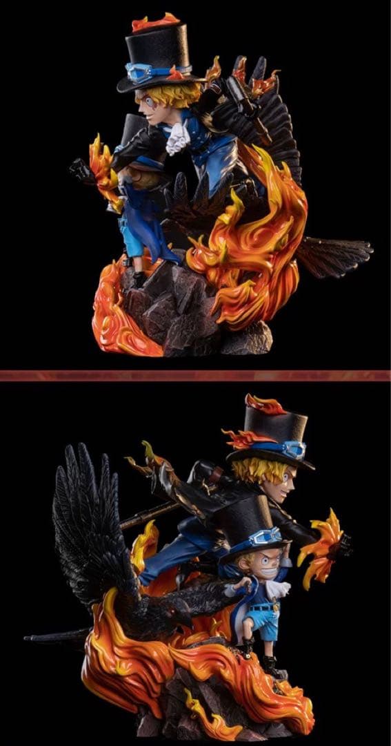 新品】ワンピース ルフィ エース サボ 3体セットフィギュア ガレージキット