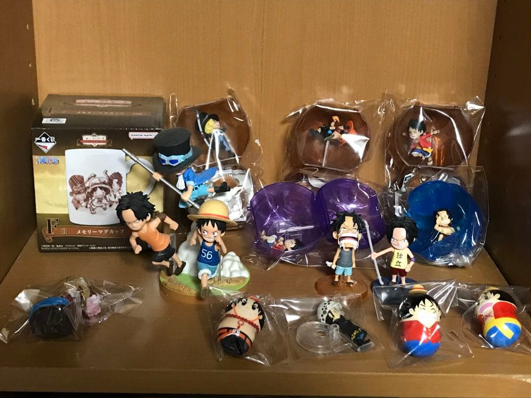 ワンピース フィギュア まとめ売り ルフィ エース サボ ガープ 夢の一枚絵