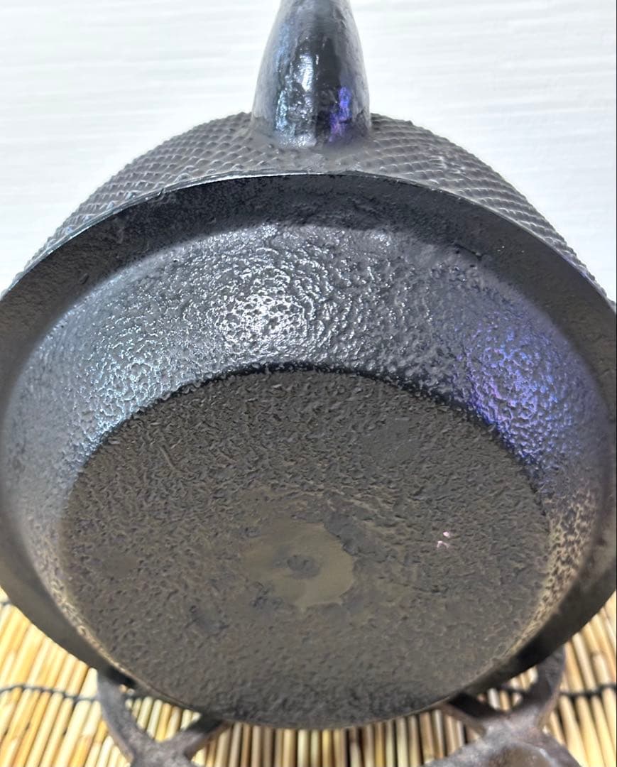 未使用品 工房和秋 金野 和秋作 15型九重アラレ 南部鉄瓶