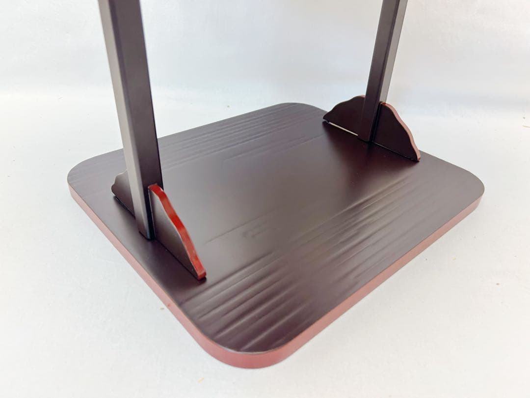 ほぼ未使用 茶道具 伊藤表正作 即中斎好 溜塗 小四方棚 組み