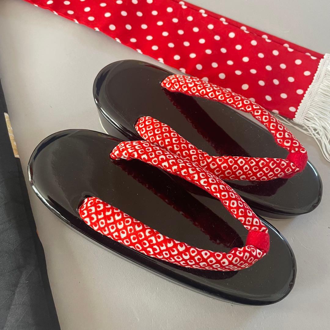 七五三　小さめ7歳さん　6歳さん　お着物セット　大寸作り帯