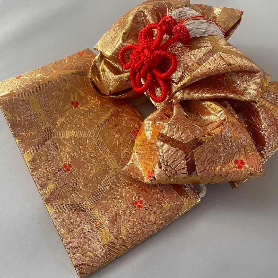 七五三　小さめ7歳さん　6歳さん　お着物セット　大寸作り帯