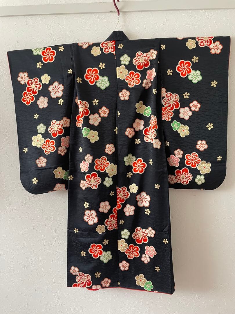 七五三　小さめ7歳さん　6歳さん　お着物セット　大寸作り帯