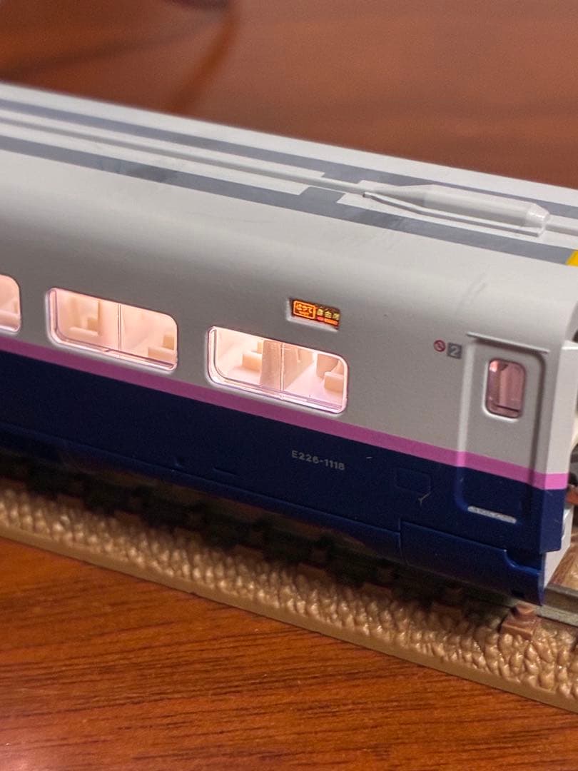 JRE2系東北新幹線10両 kato ライト室内灯点灯動力動作確認済