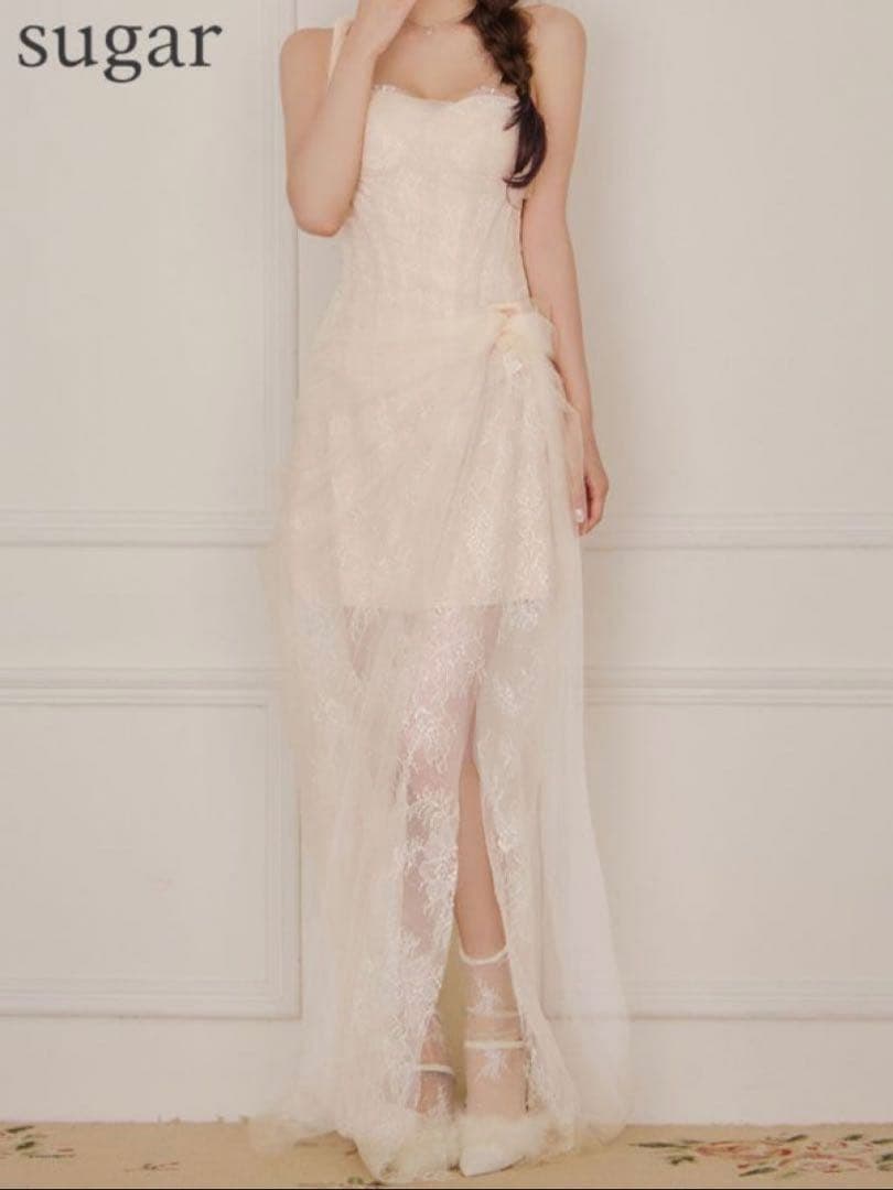 sugar アイボリーレースドレス