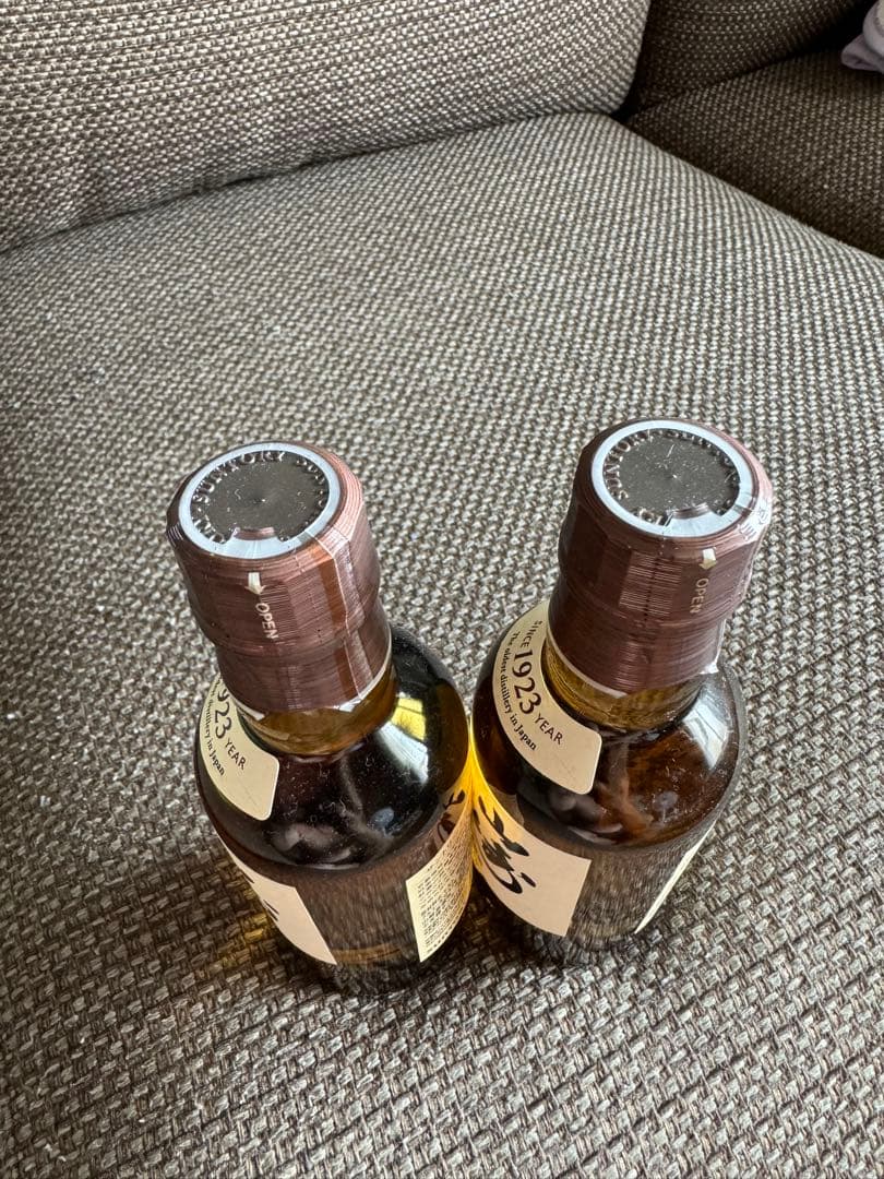 山崎 シングルモルトウイスキー2本セット 180ml Yamazaki 18年